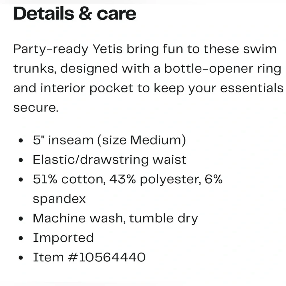 🪅Party Pants Red Yeti Swim Shorts